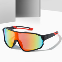 Nouvelles Lunettes de Soleil Sportives d'Extérieur Transfrontalières avec Verres Colorés, Protection Solaire pour le Cyclisme et la Moto, Lunettes de Vélo Anti-Vent
