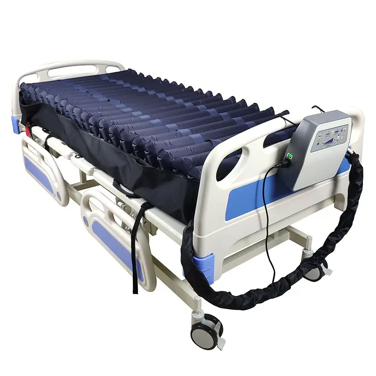 High class taiwan tpu inflatable rubber alternating pressure anti decubitus back pain air ripple mattress with electric pump ce
