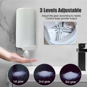 Adjustable Wall-Mounted <b>Soap</b> Grinder Waterproof Refillable Dispenser for Bathroom & Kitchen <b>Set</b> for Convenient Daily Use - Product Image 4