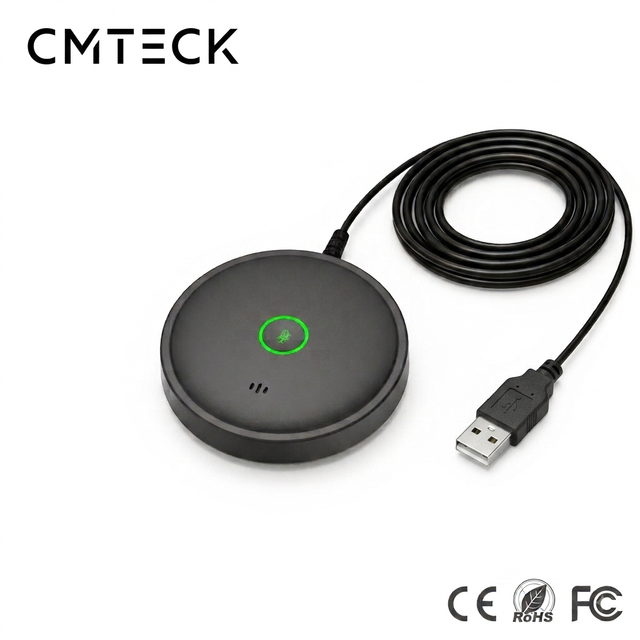 CMTECK ARS36 2026 New Portable USB Omnidirectional Desktop Condenser Microphone Noise Cancelling Mini Mic Teaching Computer 2m