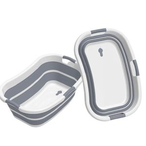 Bassin de Lavage Pliable en Silicone, Forme Carrée, Portable, pour Salle de Bain, Vente en Gros Usine - Product Image 2