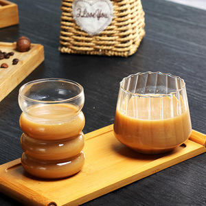เครื่องทำถ้วยกาแฟแก้วทรงหนอนผีเสื้อ480มล. แก้วแบบเป่าสำหรับเครื่องดื่มน้ำผลไม้น้ำผลไม้แก้วมักแก้วแบบไม่สม่ำเสมอ - Product Image 6