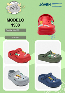 Sandali Zoccoli per Bambini Aitec Taglia 23 Rossi con Spille Animate Scarpe Estive per Ragazzi - Product Image 3