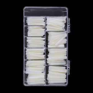 500 Pièces/Boîte, Marque Privée, Faux Ongles Extra Longs Naturels Sans Raccord Demi-Couverture Non-Courbés en C XXL, Fournitures de <span class=keywords><strong>Salon</strong></span>, Embouts d'Ongles - Product Image 2