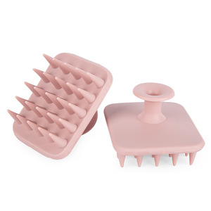 <b>Silicone</b> Shampoo Brush Double Sided Scalp Massage Hair Care <b>Tool</b> For Salon Use - Product Image 5