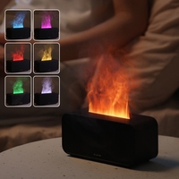 Coloré Flamme Led Lumière Humidificador Cool Mist Fire Air Humidificateur 120Ml Usb Flamme Diffuseur D'arôme Avec Ce Rohs