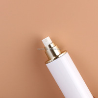 Flacons cosmétiques vides personnalisés en PET blanc pour lotion, spray, crème de soin 100ml 120ml, avec bouchon à vis, pour crème visage et liquides essentiels