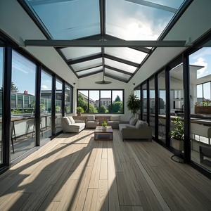 <span class=keywords><strong>Cerramiento</strong></span> de Patio con Techo Plano Aislado e Impermeable, Extensión de Jardín con Vidrio Templado - Product Image 4