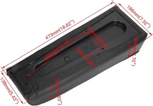 适用于科尔曼CT200U 196cc巴哈杜德布格DB30 97cc长黑色座椅零件的HIAORS廉价泡沫软迷你自行车摩托车座椅 - Product Image 5
