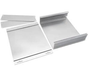 صندوق مشروع كهربائي صغير مصنوع بتقنية التحكم الرقمي بالحاسوب، من سبائك الألومنيوم المؤكسد باللون الرمادي الفضي، حماية IP54، علبة إلكترونية - Product Image 6