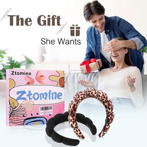 Bandeau en éponge en forme de nuage pour femme, style couronne haute, en tissu éponge doux, pour le lavage du visage, le maquillage et les accessoires de SPA - Product Image 4