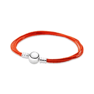 Bracelets en cuir tressé multicolores tendance <span class=keywords><strong>Pandora</strong></span> en argent S925, adaptés aux breloques DIY, bijoux, cadeaux exquis - Product Image 6