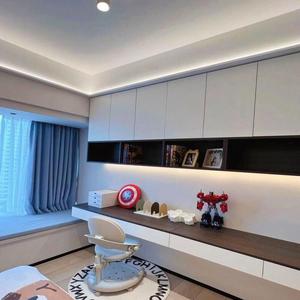 <span class=keywords><strong>Bureau</strong></span> d'<span class=keywords><strong>ordinateur</strong></span> combiné <span class=keywords><strong>de</strong></span> luxe léger avec étagère, aménagement personnalisable, mobilier pour <span class=keywords><strong>bureau</strong></span> familial et chambre d'étude des jeunes - Product Image 1