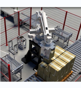 Palettiseur robotisé pour la préhension et le placement de cartons, empileur de palettes de boîtes en carton par robot, machine d'emballage de palettes par robot - Product Image 1