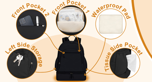 Sac à dos <span class=keywords><strong>Spectra</strong></span> tire-lait avec compartiment refroidisseur amovible Doublure en polyester imperméable Fermeture à glissière Pompe Accessoires Sac - Product Image 5