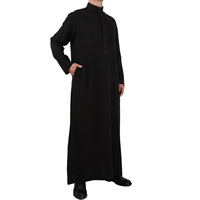 Kaftan islamique du moyen-orient, vêtement complet en coton, Thobe pour hommes, style musulman, marocain, livraison gratuite, vente en gros