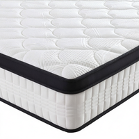 Matelas hybride King Size à ressorts ensachés et mousse à mémoire de forme, soulagement des douleurs dorsales, double soutien des bords, confortable et doux, pour usage hôtelier
