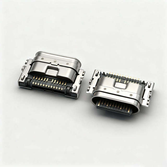 USB C Connector Type - C 16p Horizontal Plate C-type Female Connector USB C 16 Pin Female Connector