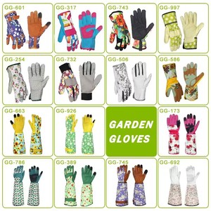 Coloré populaire renforcement des paumes résistant à l'usure imperméable cour désherbage fleur plantation Rose élagage gants <span class=keywords><strong>de</strong></span> jardin - Product Image 5