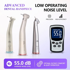 Mini testa E-Generator ha condotto il Handpiece dentale ad alta velocità, acciaio inossidabile con 2/4 fori singolo spruzzo d'acqua per odontoiatria di precisione - Product Image 4