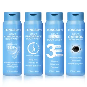 TONGSUYI Erstellen Sie Ihr Logo Eigenmarke tiefenreinigung Körper organisch natürlich Körperwäsche Mann Duschgel