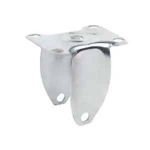 Stainless Steel bracket holder industrial roller clamp wheelchair accessory Rigid Caster Fork