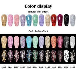 Gel con Brillo Reflectante, Gel Francés con Brillo Láser, Esmalte de <span class=keywords><strong>Uñas</strong></span> Semipermanente UV, Decoración de <span class=keywords><strong>Uñas</strong></span>, Barniz - Product Image 5