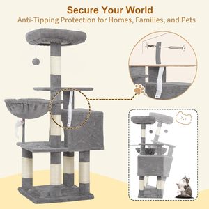 <b>Cat</b> Tree Tower Condo Furniture <b>Scratch</b> <b>Post</b> <b>for</b> Kittens Pet House Play - Product Image 6