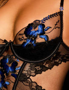 Lingerie sensuelle en dentelle florale transparente, costume érotique, mariée, fantaisie, sexy, string invisible sans entrejambe, combinaison de sexe nue - Product Image 3