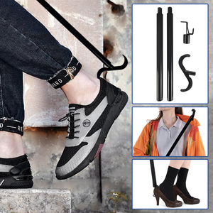 Zapatos Camisa y <span class=keywords><strong>pantalones</strong></span> Vestidor Ayudante Stick Vestidor Ayuda Calzador de plástico de <span class=keywords><strong>mango</strong></span> largo Productos personalizados para ancianos - Product Image 4