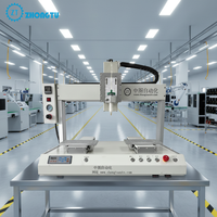 Robot de distribution de colle rotatif automatique à 4 axes, machine à étaler la colle haute efficacité, nouvelle garantie 1 an, pompe et moteur