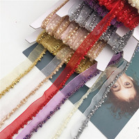 Ruban en dentelle tressée perlée pour la couture et l'artisanat DIY 0. Largeur 78'' 2 commandes