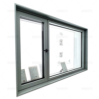Fenêtres coulissantes en aluminium de conception moderne Foshan DONGYU, fenêtres en aluminium, fenêtre coulissante à glissière