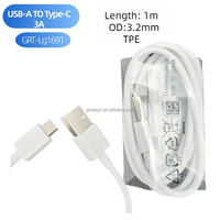Kabel pengisian daya USB ke mikro B, kabel Data cepat dan kabel pengisi daya USB 2.0 a Male 3ft untuk LG Android