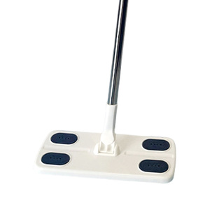 <b>Flat</b> <b>Mop</b> Rectangular With Four Rubber Pads For Floor Cleaning Hands Free Design - Product Image 4