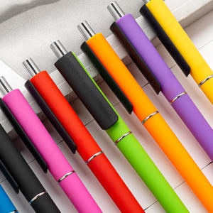 Recharges de stylos bille en plastique multicolores, encre bleue et noire, vente en gros, impression personnalisée du logo pour enseignants et fournitures de bureau - Product Image 2