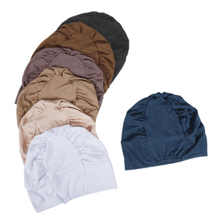 <span class=keywords><strong>Bonnet</strong></span> <span class=keywords><strong>de</strong></span> <span class=keywords><strong>nuit</strong></span> et <span class=keywords><strong>de</strong></span> douche à capuche pour <span class=keywords><strong>femme</strong></span>, en <span class=keywords><strong>coton</strong></span> mat, très élastique, couleur unie, été printemps - Product Image 1