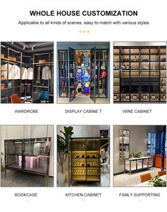 Profili della struttura di vetro della vetrina dell'armadio da cucina della lega di alluminio del cile all'ingrosso - Product Image 3