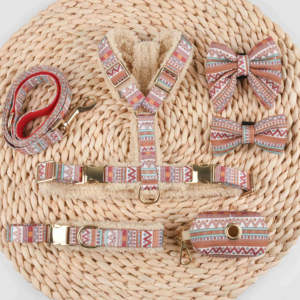 Sinsky elegante diseñador personalizado mascota perro arnés cómodo personalizado arnés ajustable en forma de Y arnés perro - Product Image 3