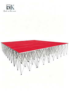 Plataforma de Escenario Plegable de Alta Calidad para Eventos al Aire Libre y Bodas, de Aleación de Aluminio Negra, Venta al Por Mayor - Product Image 1