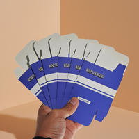 Boîte pliable en papier personnalisée pour flacon de 10 ml avec plateau transparent en plastique