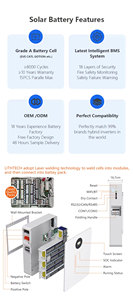 Pack de Batteries de Stockage d'Énergie Solaire Lithium-Ion Mural 15KWH 30KWH 50KWH Système Empilable CAN pour le Stockage d'Énergie Domestique - Product Image 3