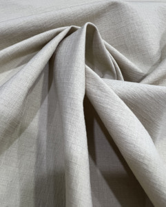 Tissu jacquard à motif quadrillé, aspect lin, respirant, mélange cationique, pour rideaux, vêtements et décoration intérieure - Product Image 1