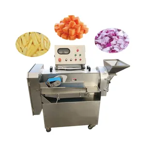 Professional automatic electric new vegetable onion chopper metal potato fries slicer cucumber cutting cutter machine