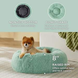 Cama para Perros de Felpa Suave y Cómoda, de Lujo, Lavable, Calmante, Grande, Personalizada, Accesorios para Mascotas - Product Image 2