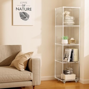 Manufacturer Direct Custom Clear Acrylic Modern <b>Floating</b> Shelf Corner Bookcase for Book Organizer for - Product Image 6
