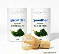 Fouet à matcha en bambou fait main au Japon avec logo personnalisé, accessoires, boîte en kraft pour fouet à matcha/café
