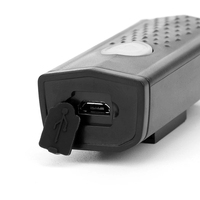 Ensemble de lumières de vélo rechargeables USB à LED, phare avant et arrière pour VTT et vélo de route, lampe torche, accessoires de cyclisme en plastique