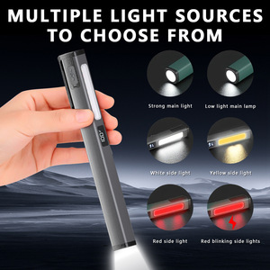 New TYPE-C Rechargeable Aluminum Doctor Nurse Penlight With Pupil Gauge UV Ultraviolet <b>LED</b> Medical Pen <b>Light</b> for Dentist WD-W08 - Product Image 5