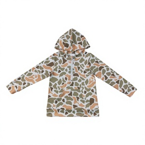 เสื้อฮู้ดลายพรางสำหรับเด็ก ปรับแต่งได้ แขนยาว มีกระเป๋า ซิป ปิดแบบสวมใส่สบาย สำหรับเด็กผู้ชาย ใส่ได้ในฤดูใบไม้ร่วง - Product Image 2